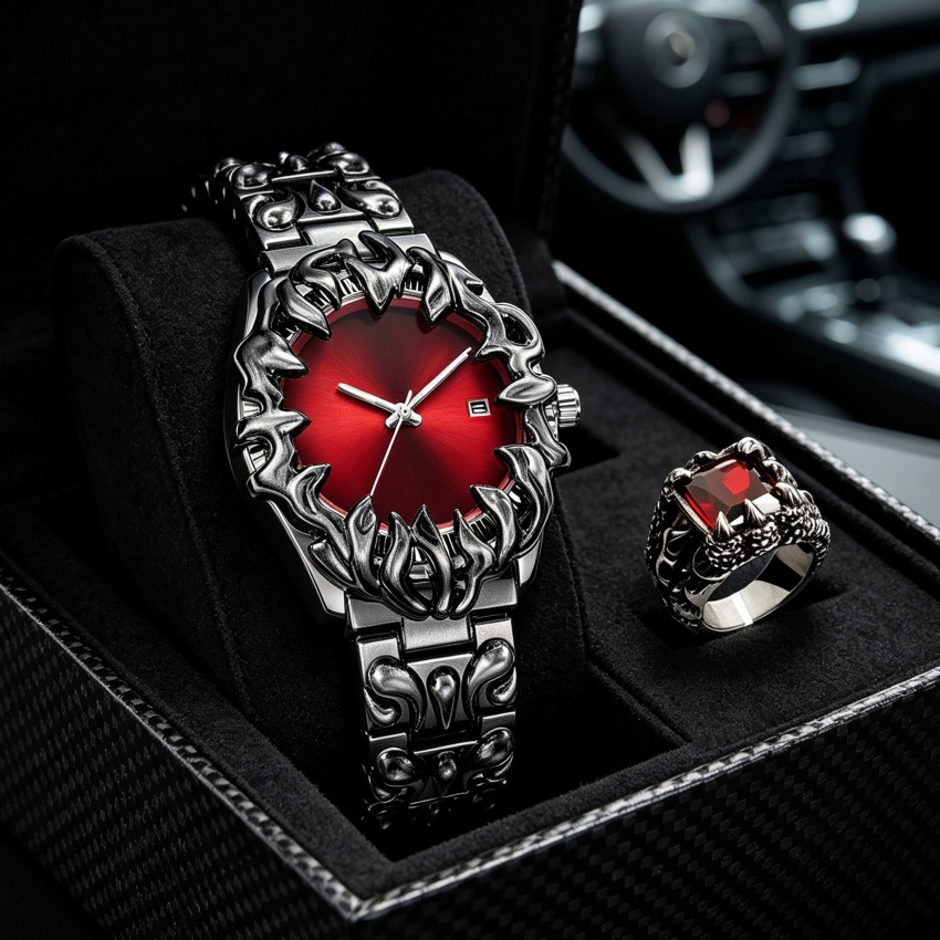 Luxury Watch Unique - Orologio al Quarzo in Alabastro Antico