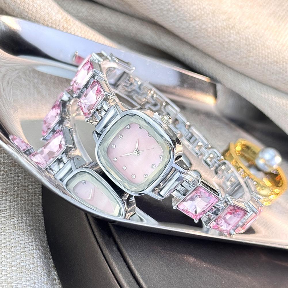 Luxury Watch Girl - Orologio da Polso con Bracciale Scintillante,