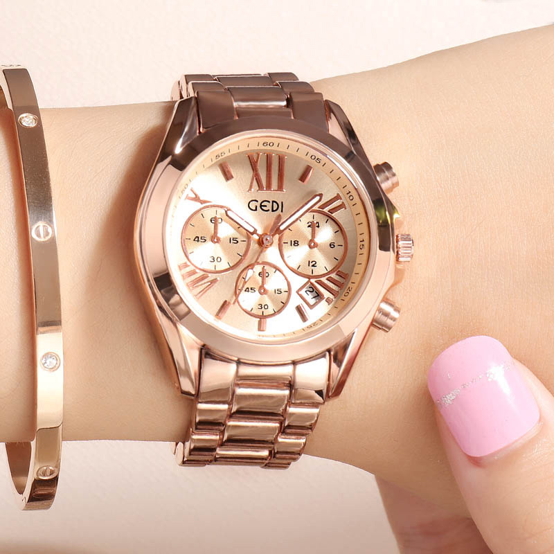 Luxury Watch Unique - Orologio Casual da donna in oro