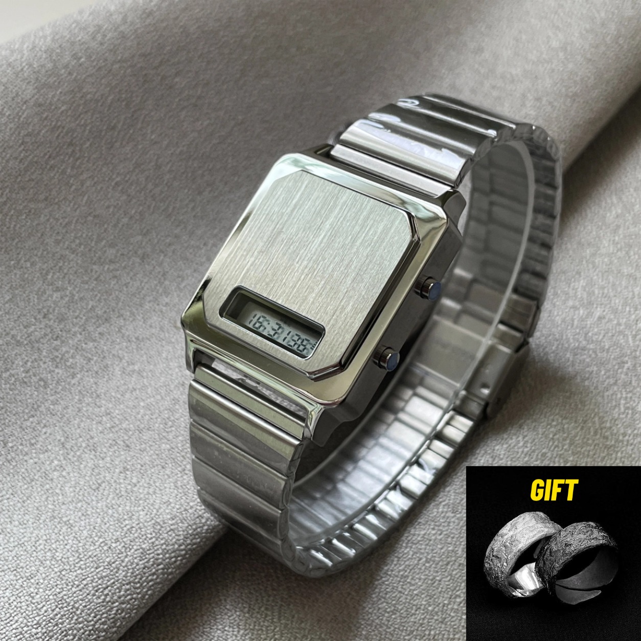 Luxury Watch Low Price - CILOA Nuovo Orologio Elettronico Quadrato da