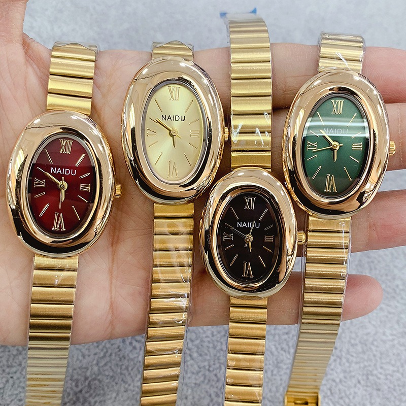 Luxury Watch Brands - Orologio da donna al quarzo ovale