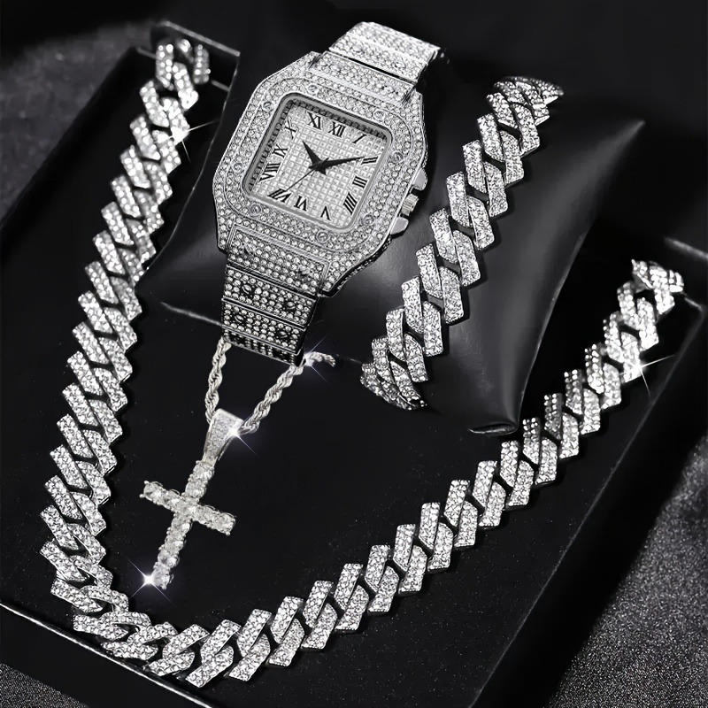 Luxury Watch Iceberg - Set di 4 Pezzi: Orologio da