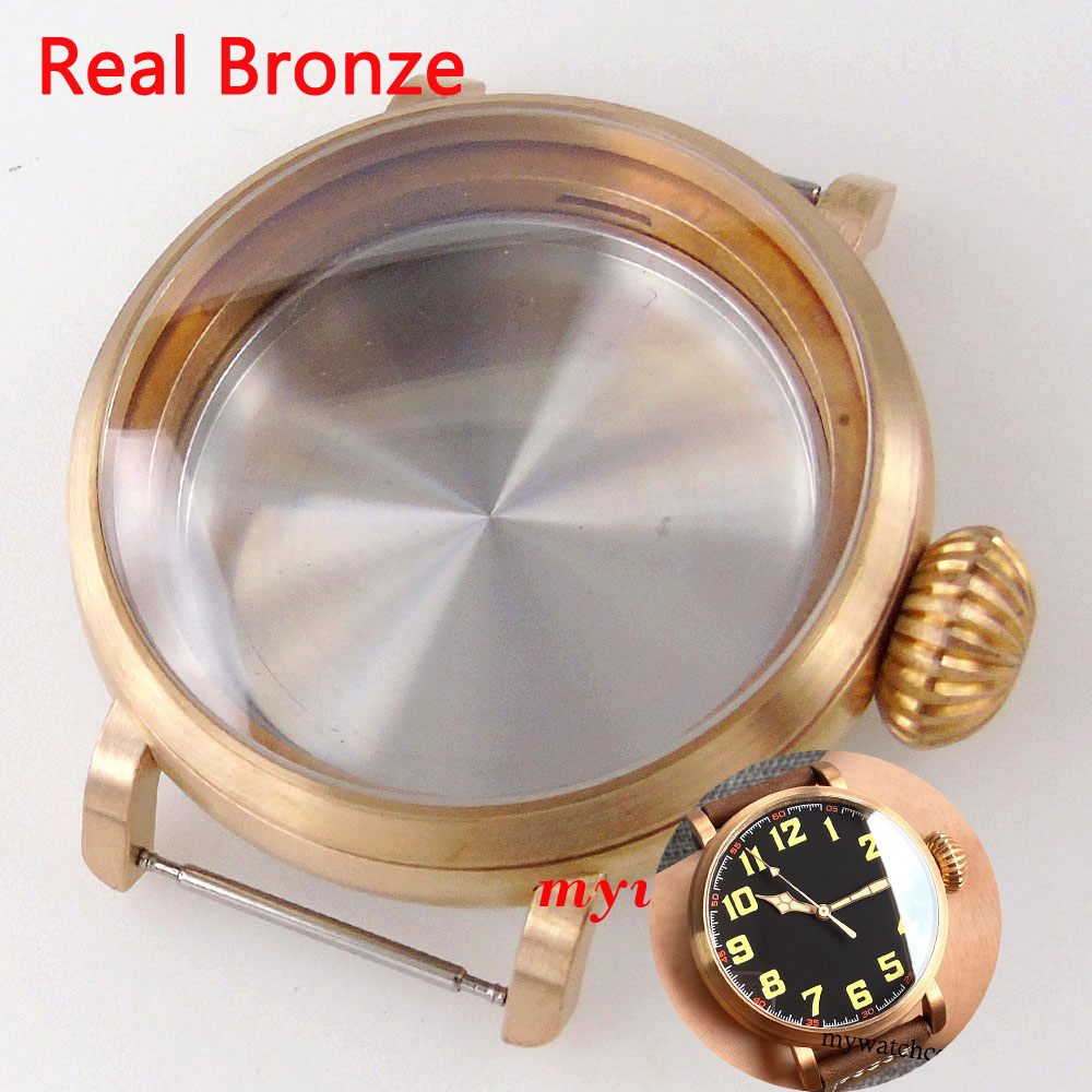 Bronze Case Watch - 100m Impermeabile Nuovo Big Cusn8 46mm