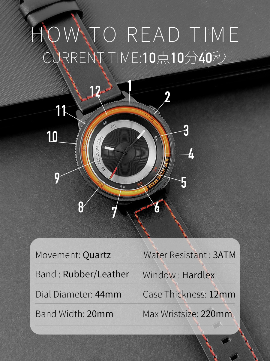 BREAK Black Camera Series uomo - Luxury Watch Unique recensione e prezzo