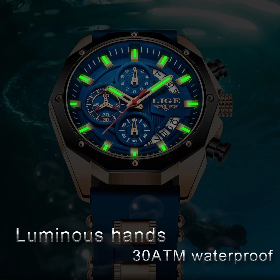 LIGE Moda Uomo Orologi Top Bra - Luxury Watch Exhibition recensione e prezzo
