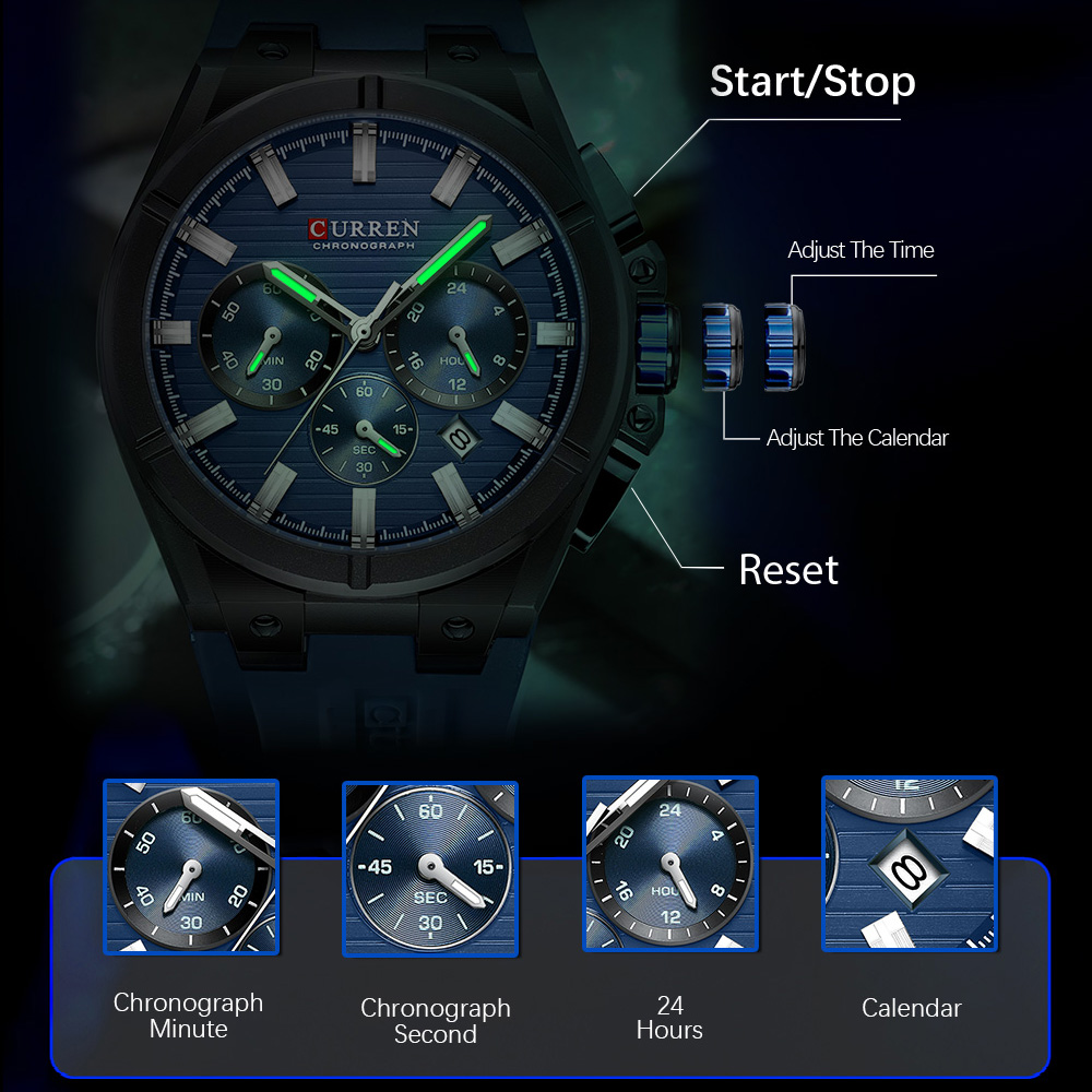 CURREN Orologio cronografo da  - Luxury Watch Audemars Piguet recensione e prezzo