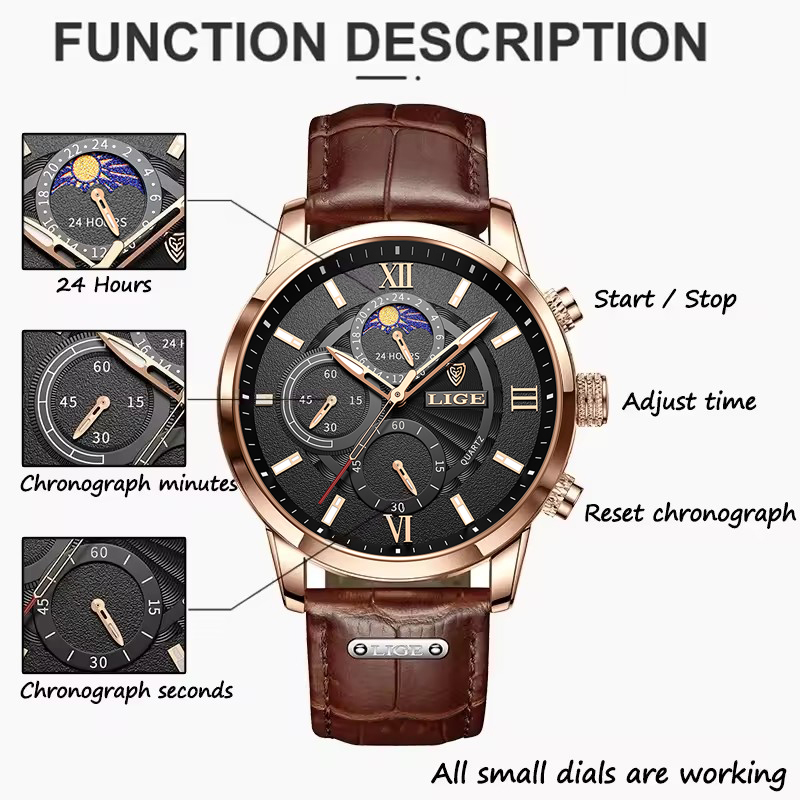 Orologi da uomo LIGE Top Brand - Luxury Watch Audemars Piguet recensione e prezzo